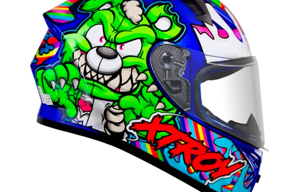 TED VERDE CASCO AZUL ESCURO
